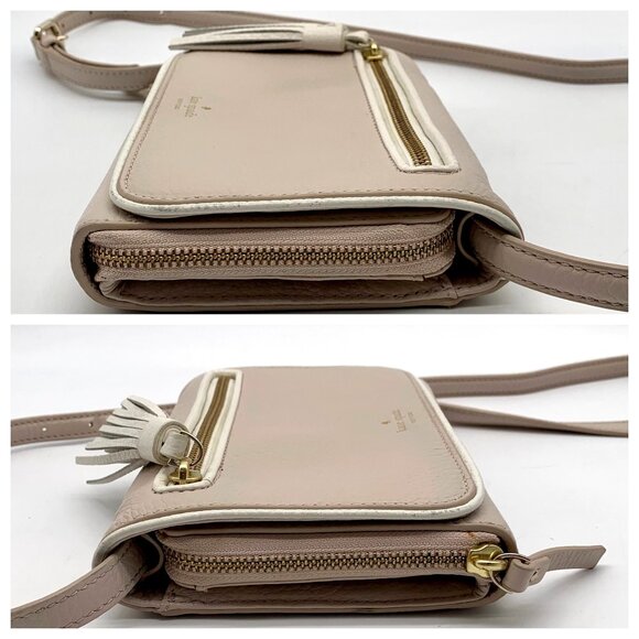 Kate Spade Chester Street Cement Leather Avie Crossbody - Picture 3 of 12